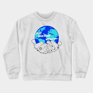 Blue World Large Logo Crewneck Sweatshirt